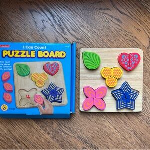 Lakeshore I Can Count Wooden Puzzle Board
